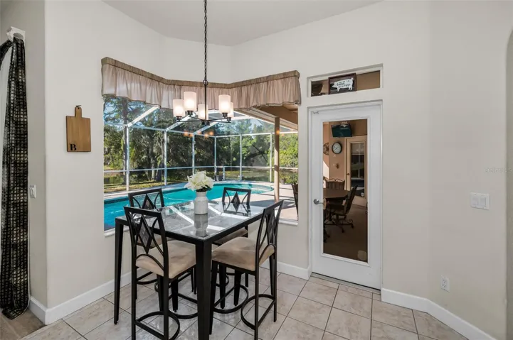 Poolside Dining Indoors