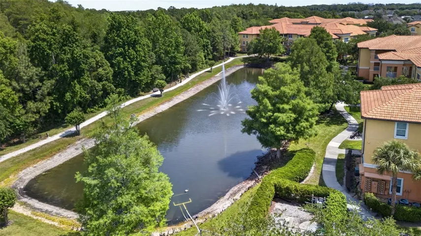 Walking trails around the lake