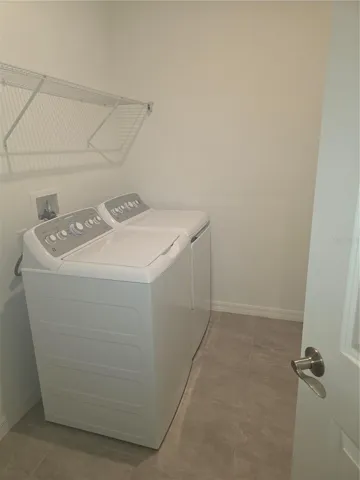 inside laundry room