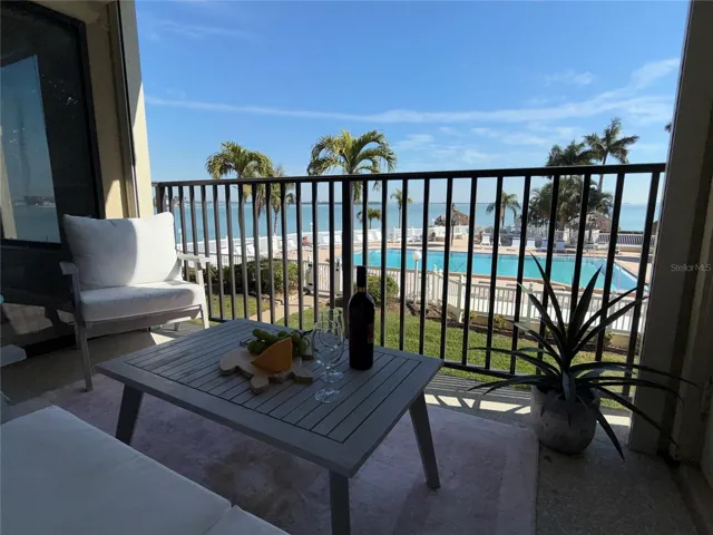 Open porch off the back of the condo