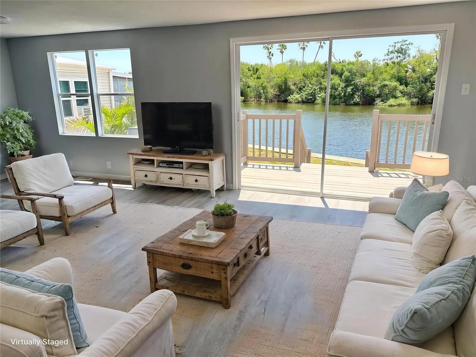 Living room with views