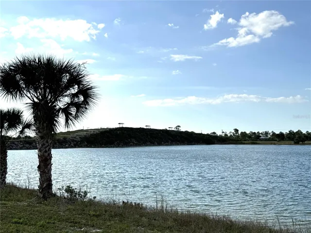 View toward the look-out hill at Crystal Lake Park