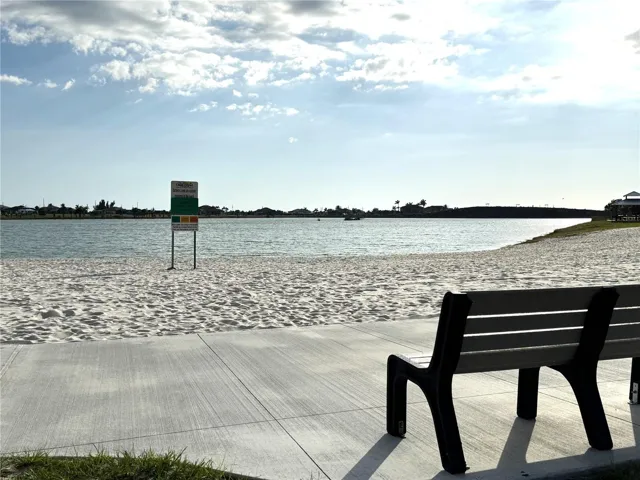 Community beach at Lake Crystal