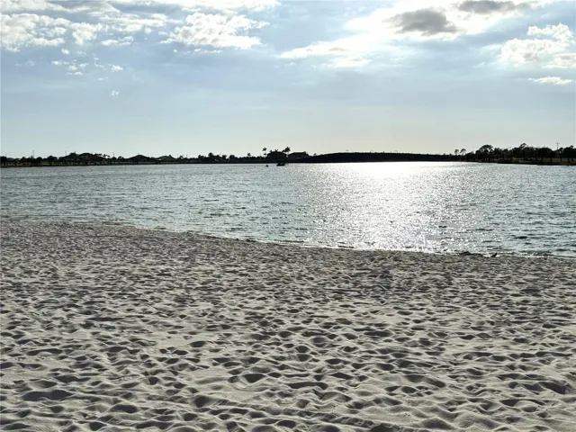 Community beach at Lake Crystal