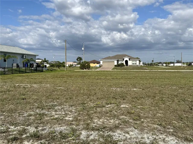 View from back of property facing East