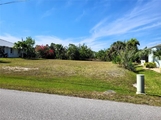 From the right side. Pedestal is approximate property line.