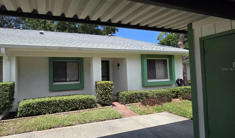 Carport parking in front of unit
