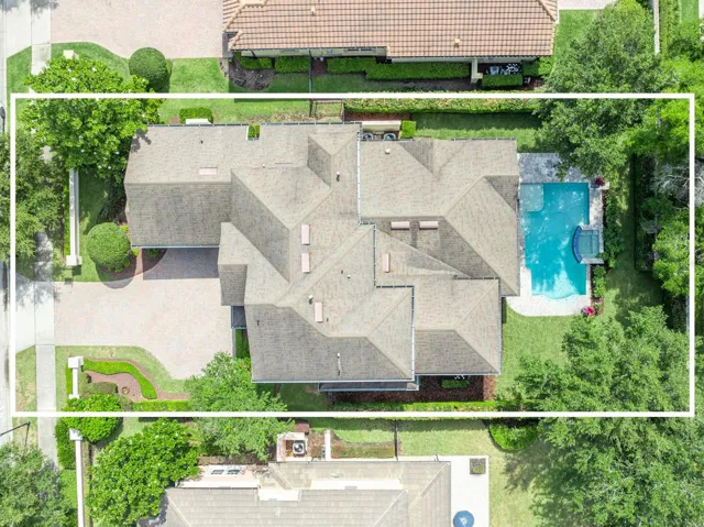 Large, landscaped lot
