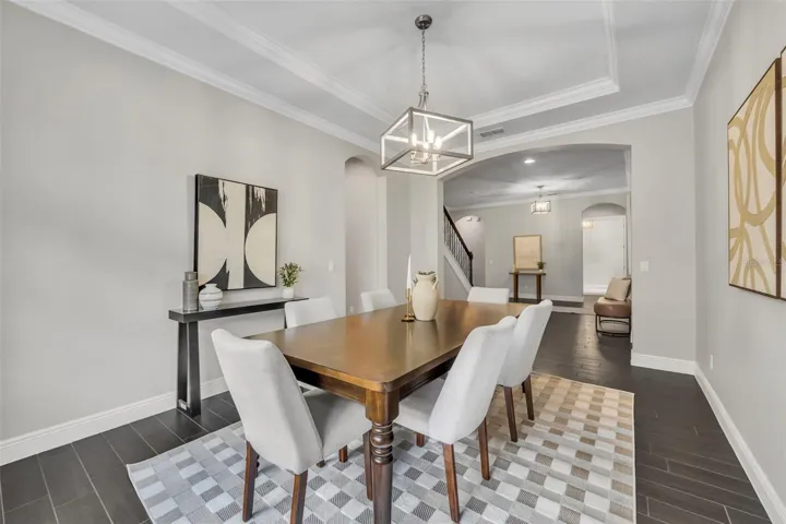 Dining room with access to the butler's pantry & kitchen
