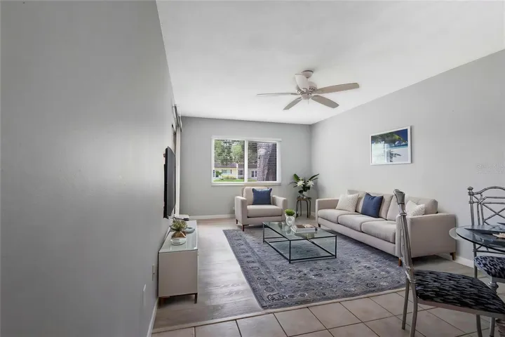 Virtually Staged Livingroom