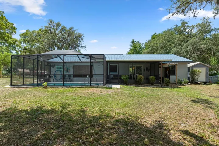 Backyard View of House