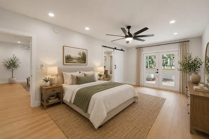 Master bedroom- Virtually staged