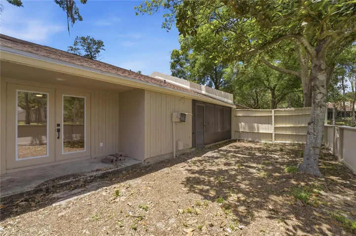 Rear patio
