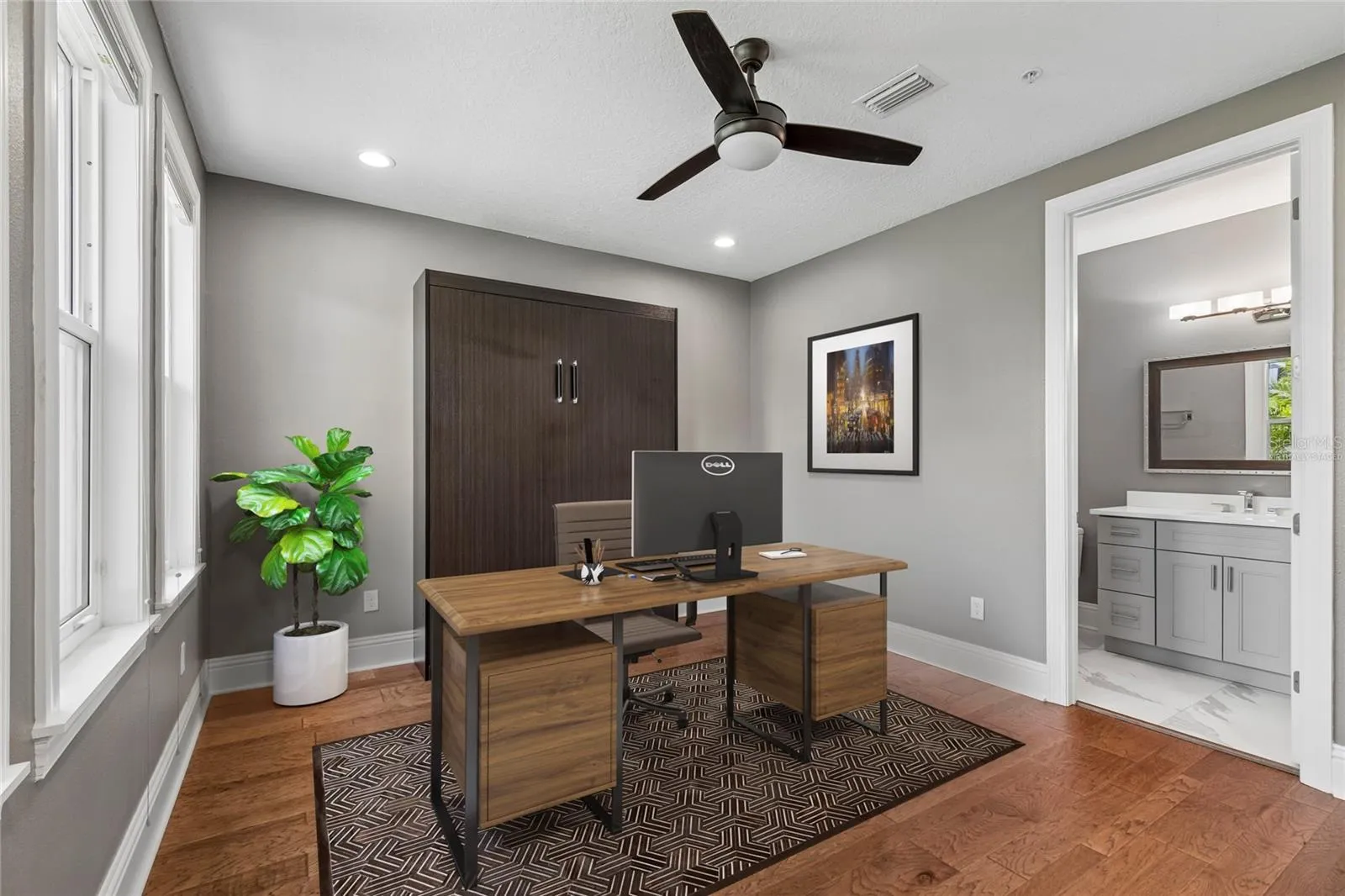 First Floor as Office “virtually staged”