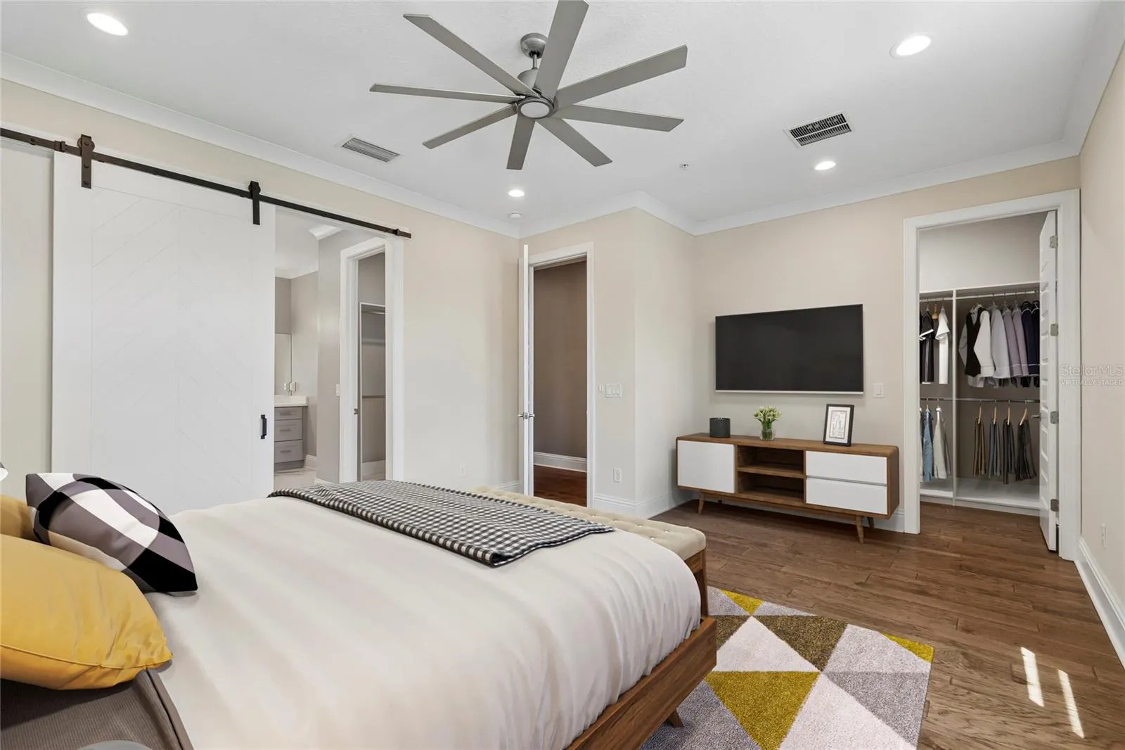 Primary Bedroom “virtually staged”