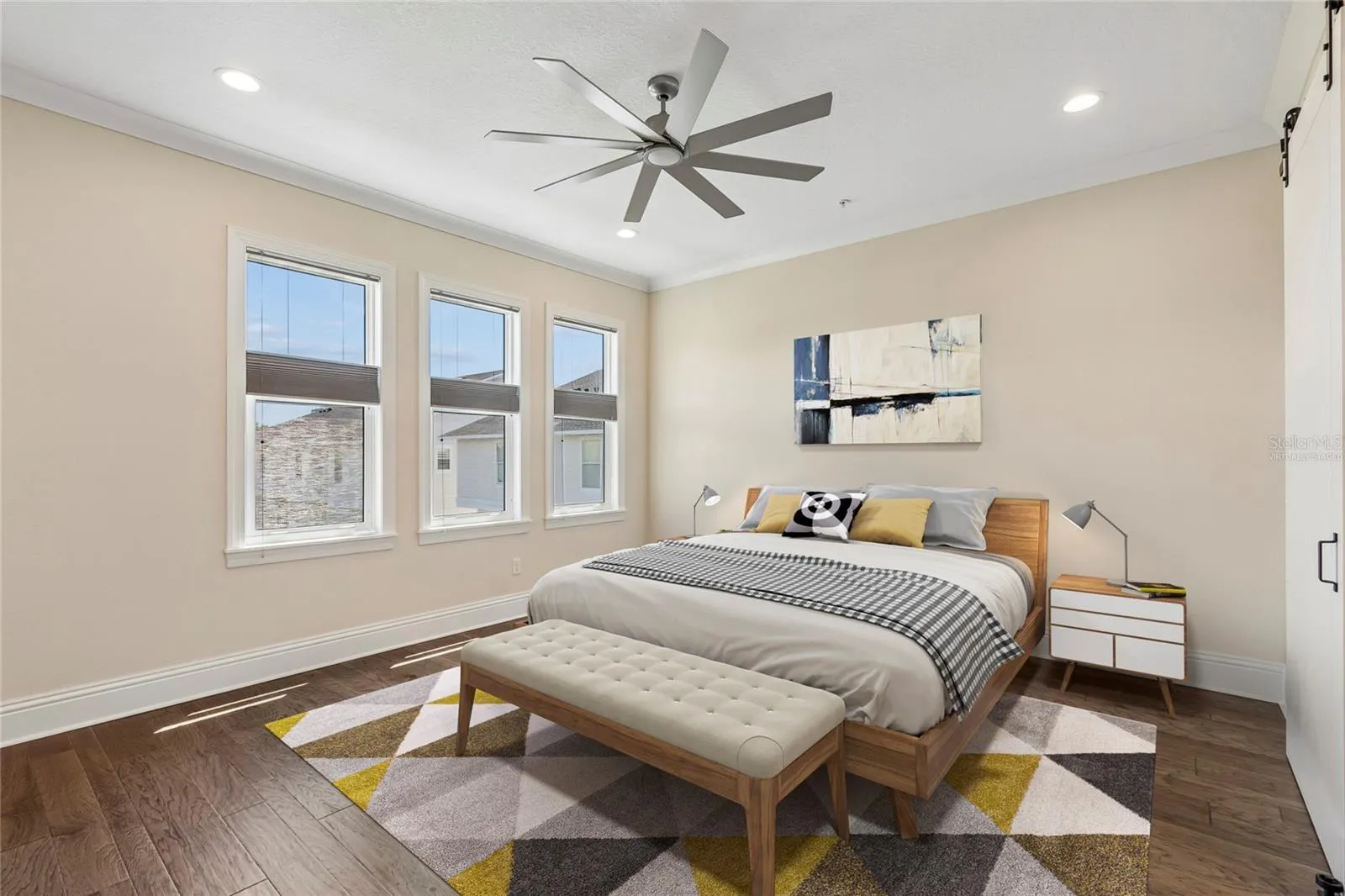 Primary Bedroom “virtually staged”