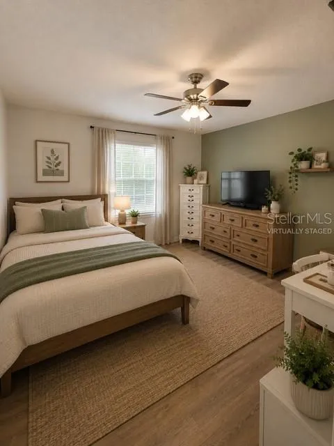 virtually staged 3rd bedroom