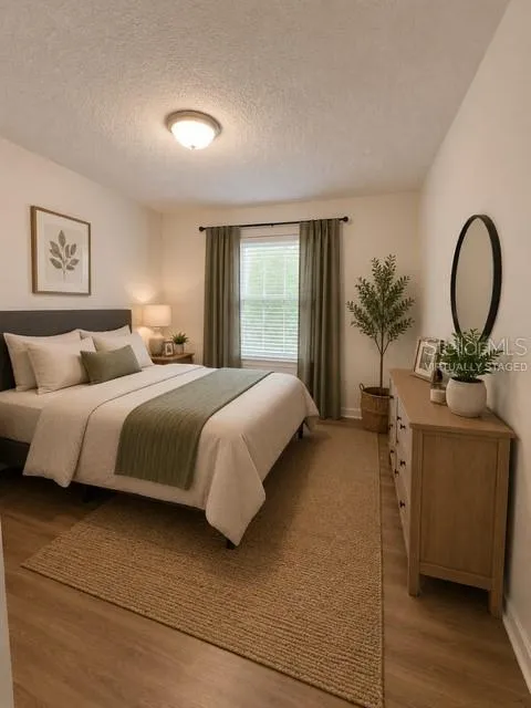 virtually staged 1st bedroom