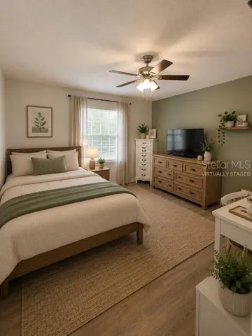 virtually staged 3rd bedroom