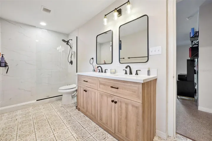 Primary with double vanities!