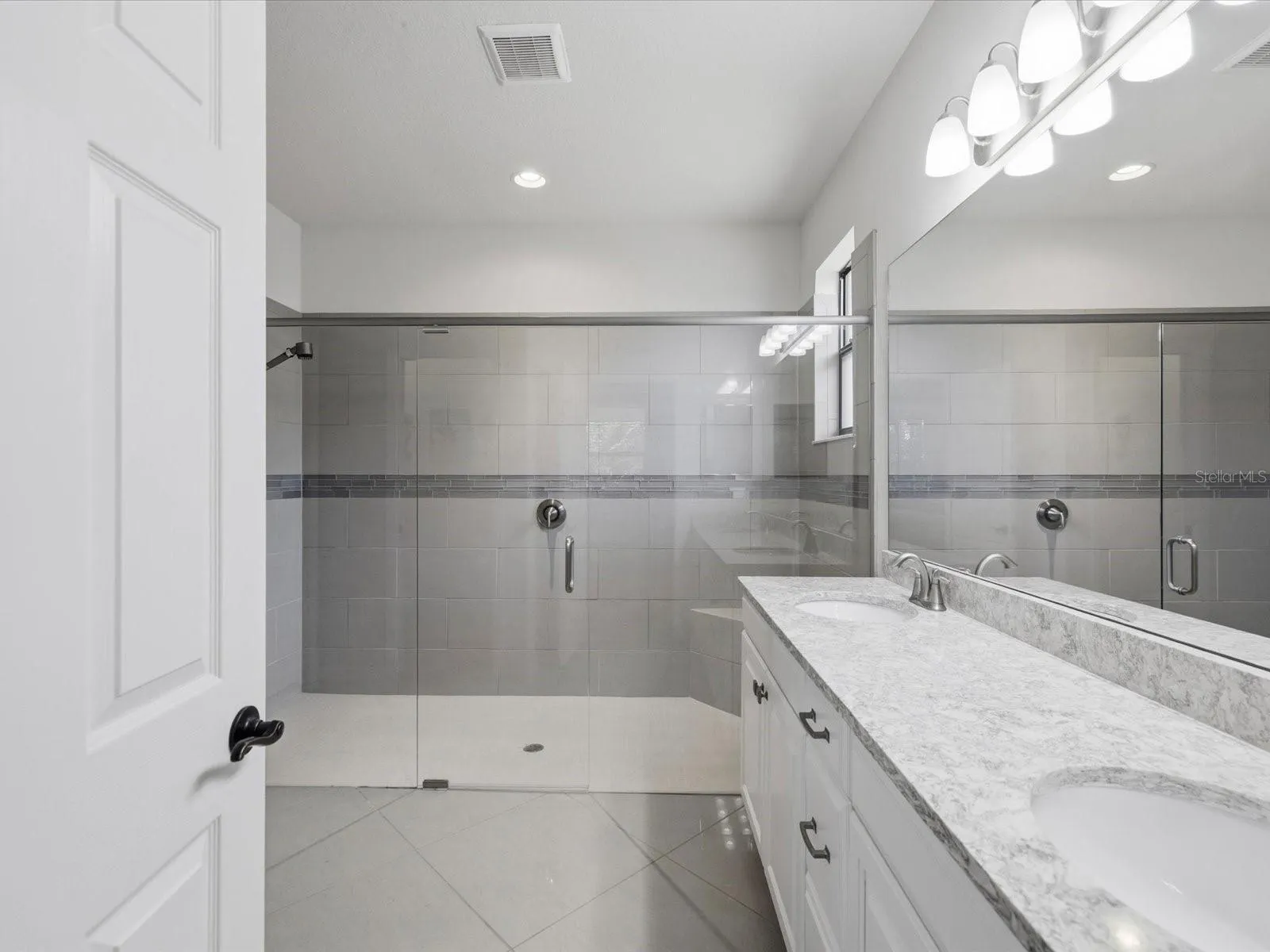Primary bathroom with large shower