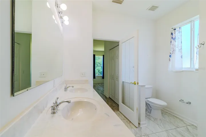 Master Bathroom with double sink vanity
