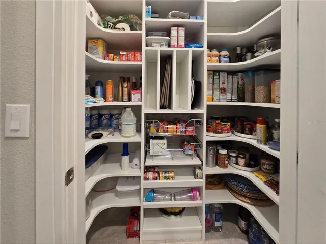 Large Pantry with Custom Built Ins