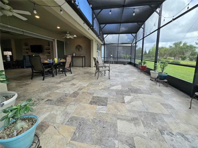 Beautiful Sealed Tavertine Patio stones