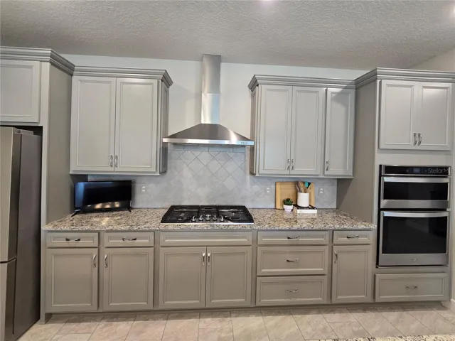 Upgraded Gourmet Built in Kitchen with upgraded cabinets