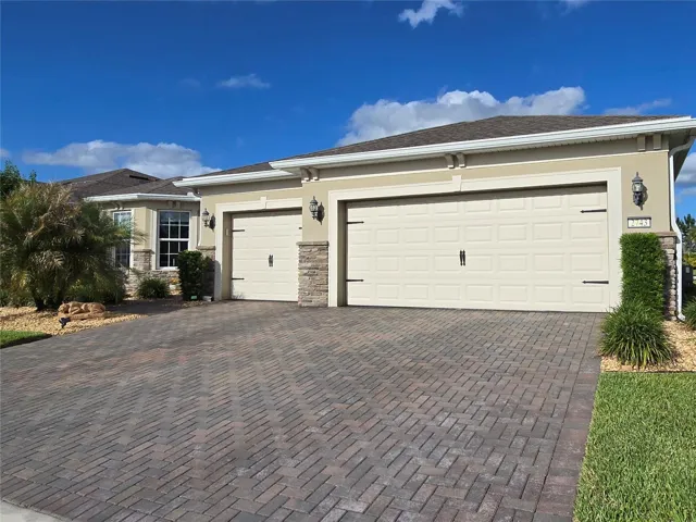 Full 3 car garage