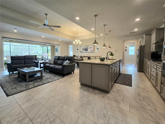Enter into the beautiul great room