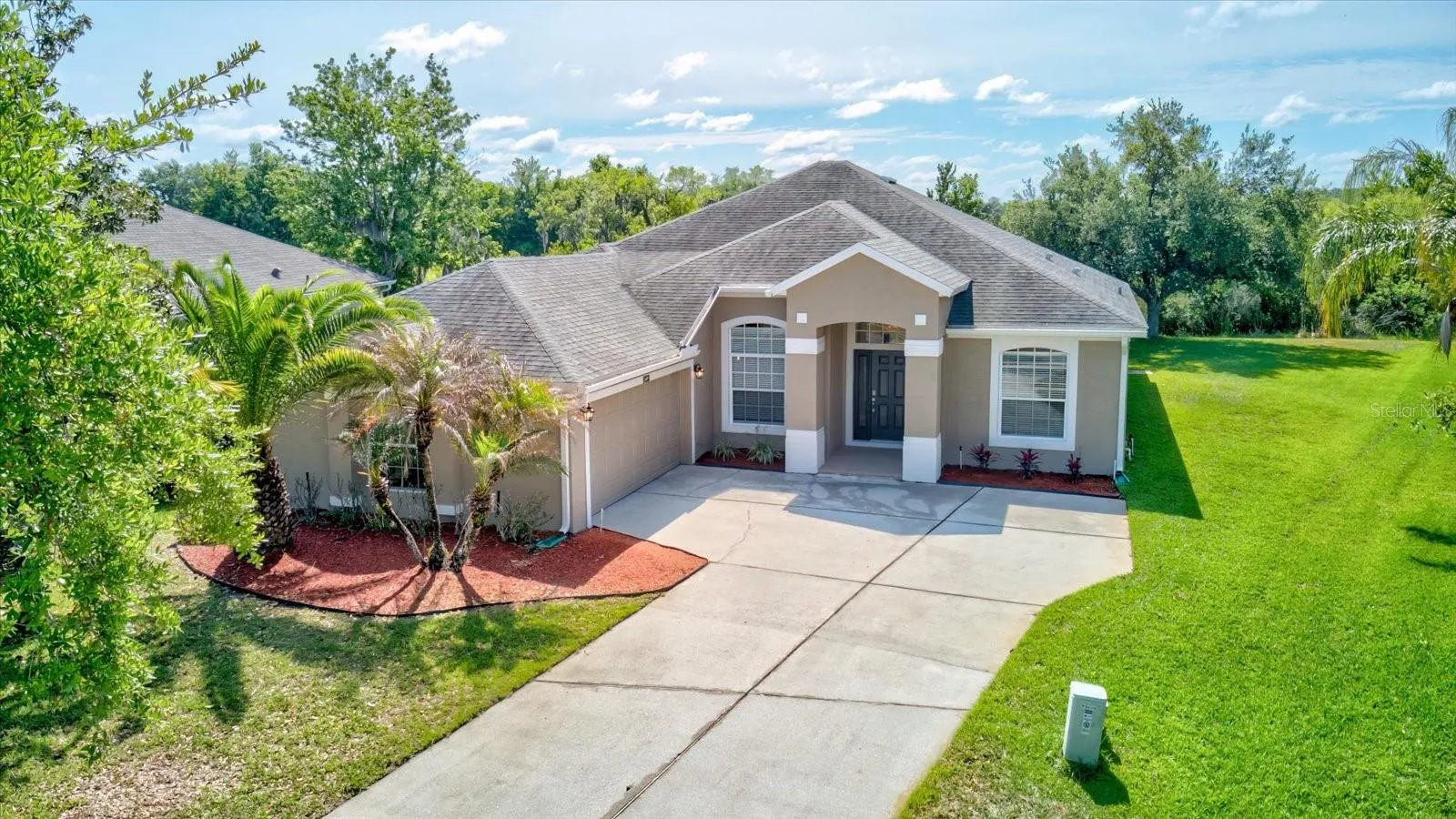 One-story home on a large lot