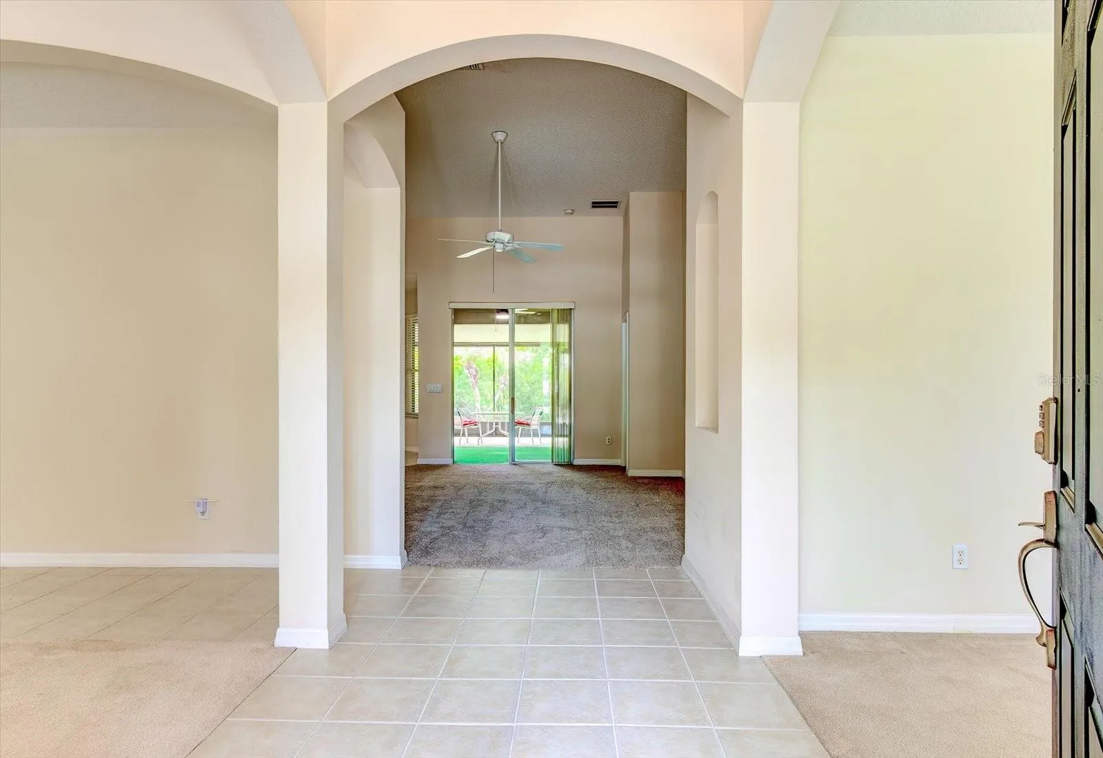 High ceilings welcome you