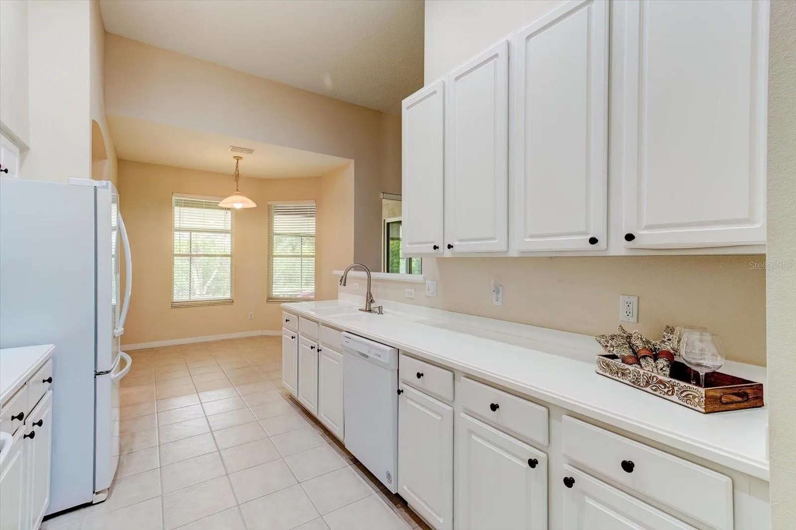 White kitchen with plenty of counter space