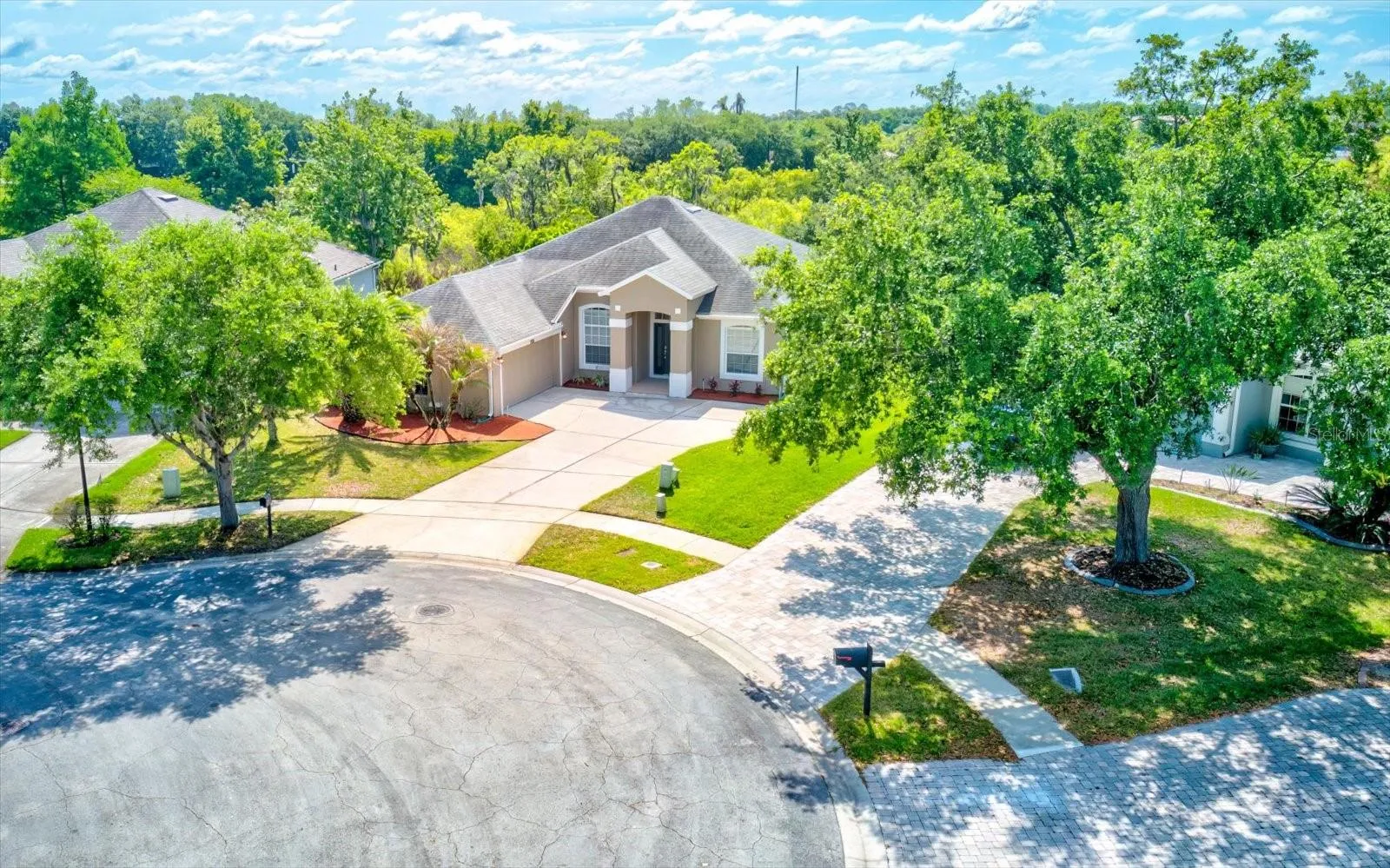 Beautiful home with side garage entry