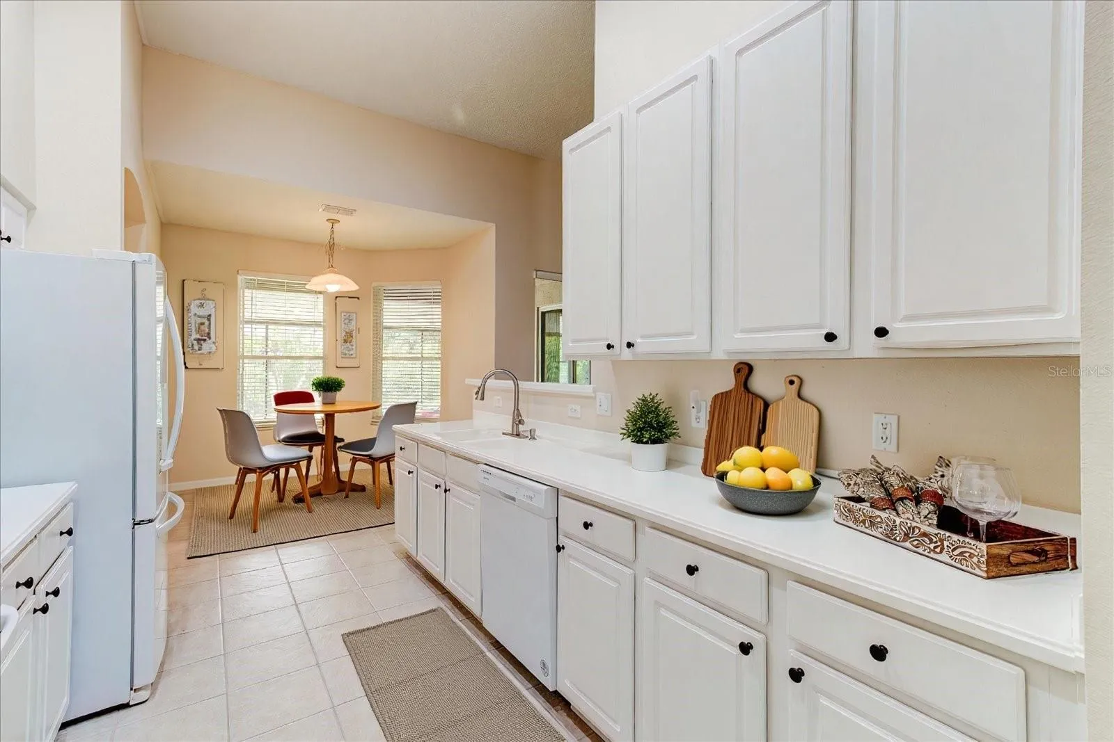 White kitchen with plenty of counter space
