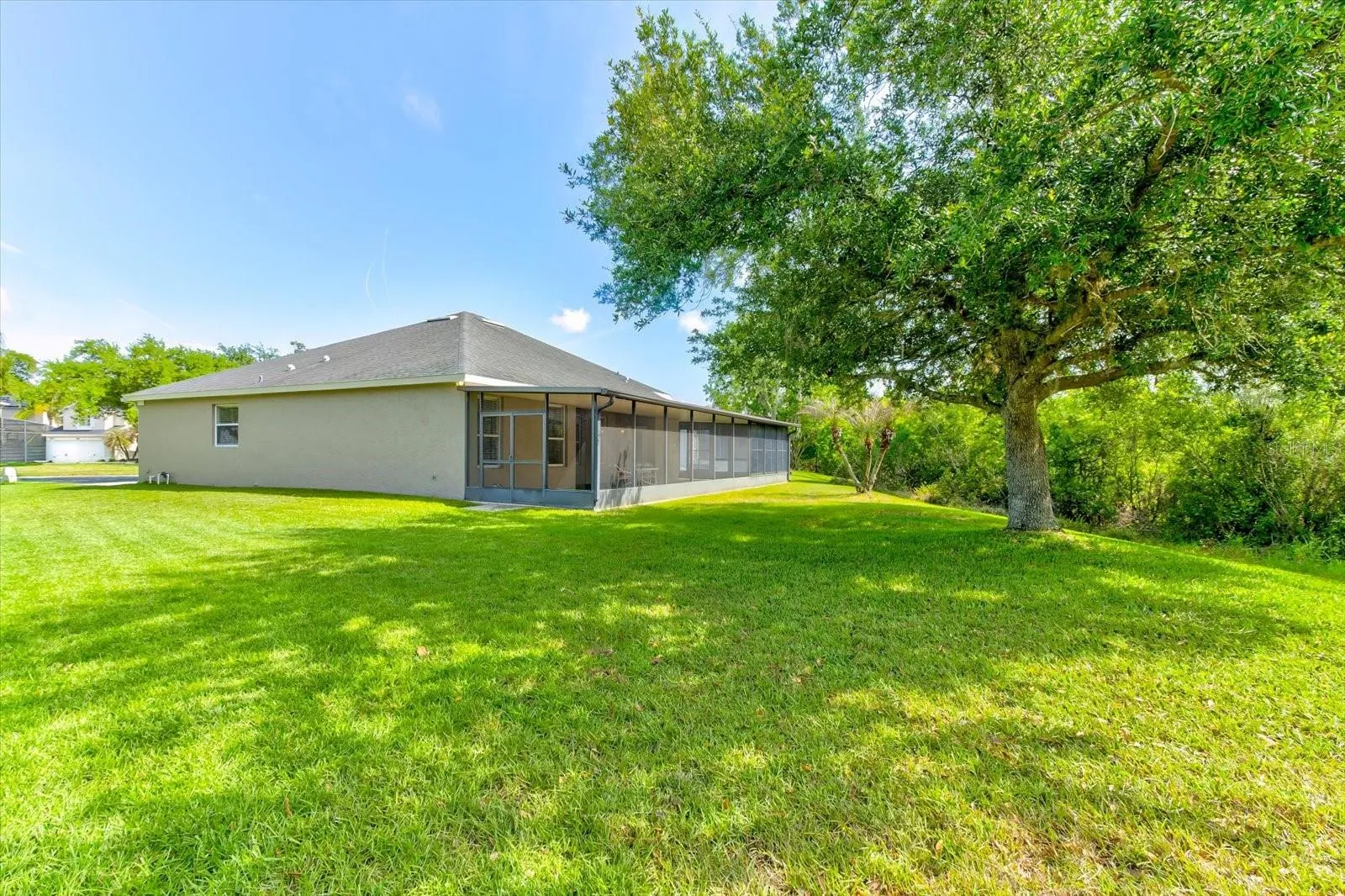 Spacious yard