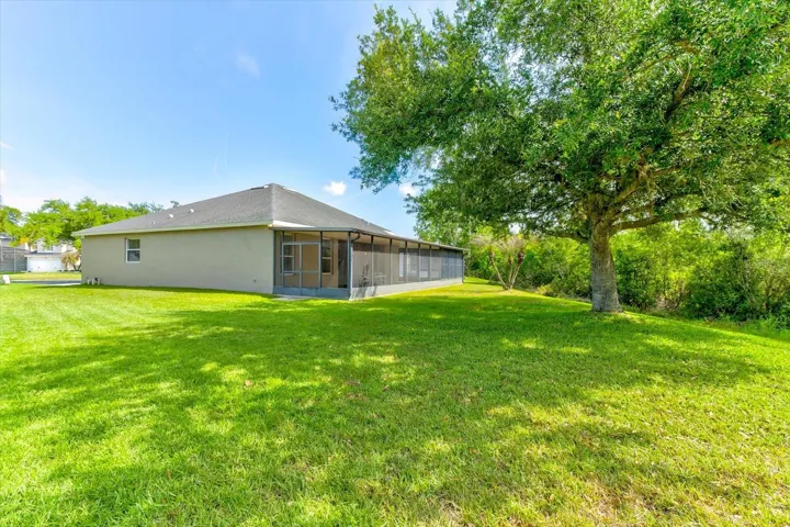 Spacious yard