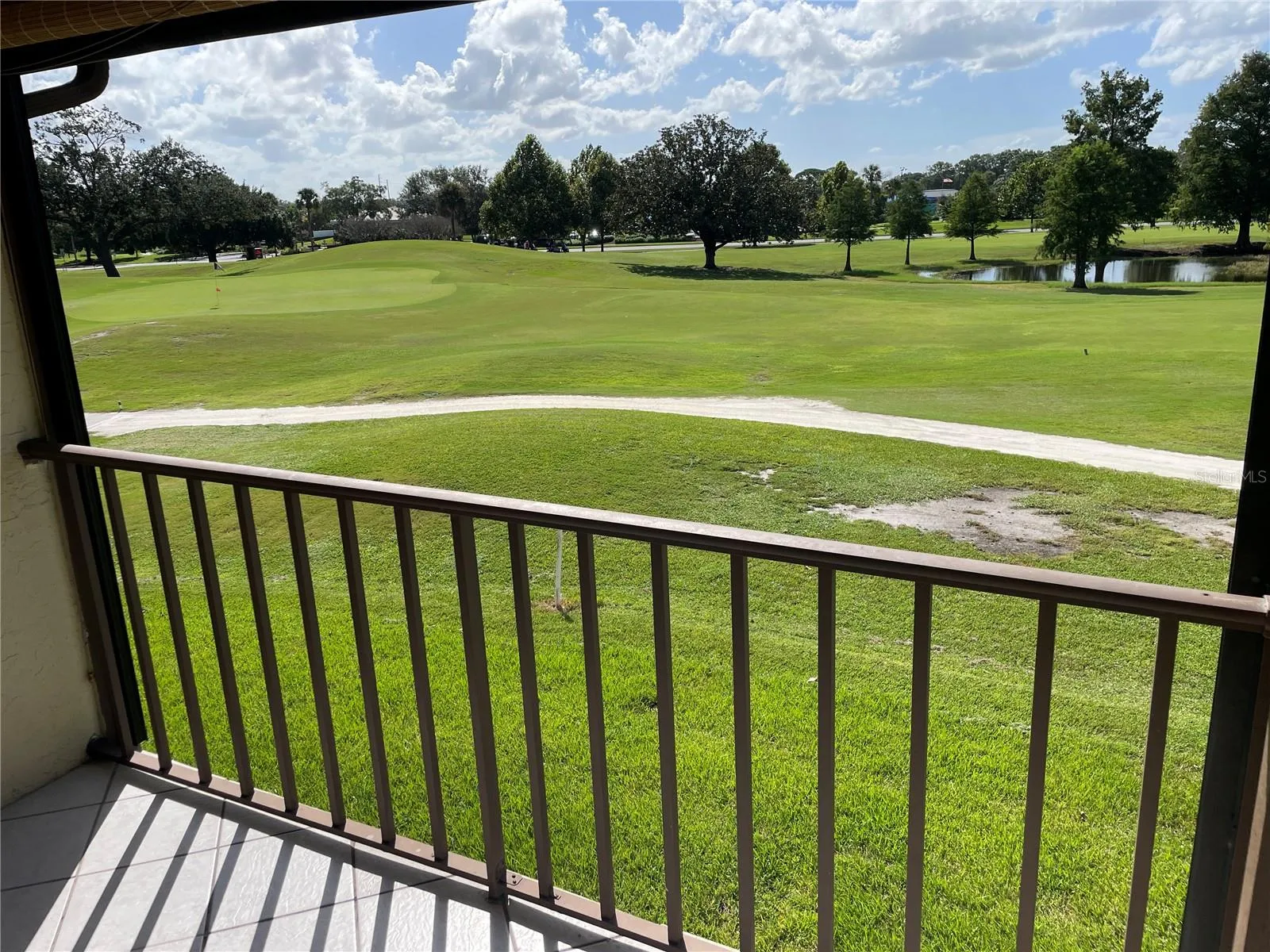 2nd Green, Clubhouse in background