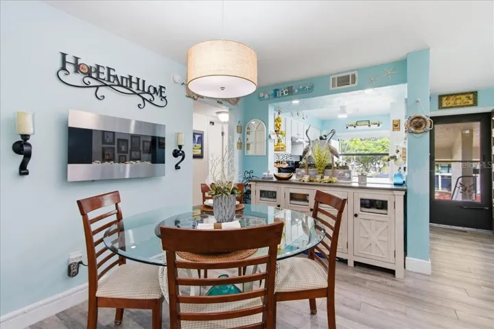 Dining Room/electric fireplace