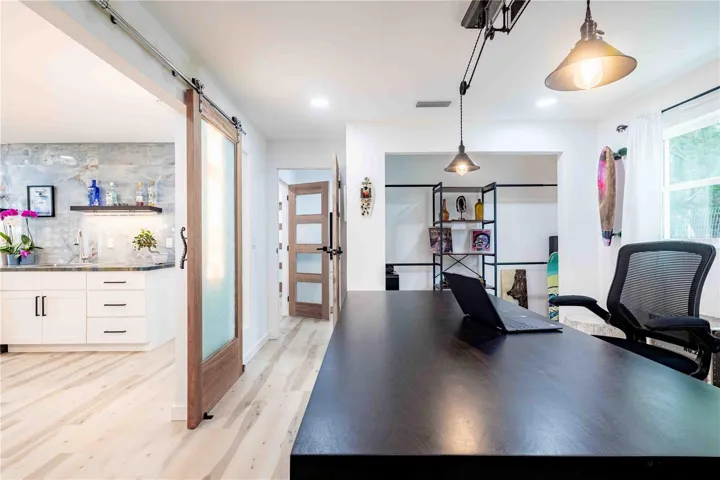 Middle bedroom set as office