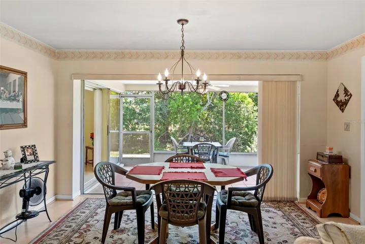 Three fold sliding glass doors.