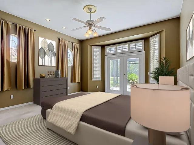 Virtually Staged Primary Bedroom