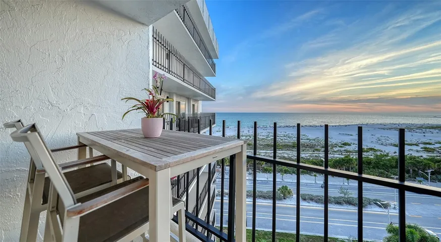 Sunset views on the western balcony