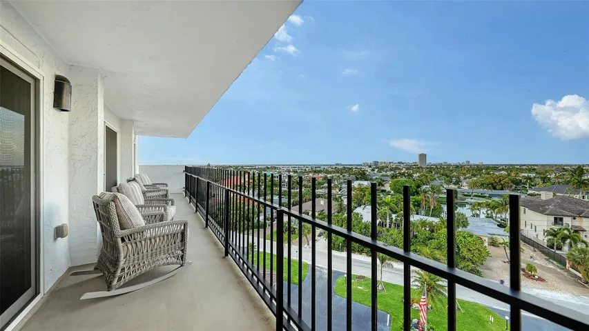 Eastern balcony