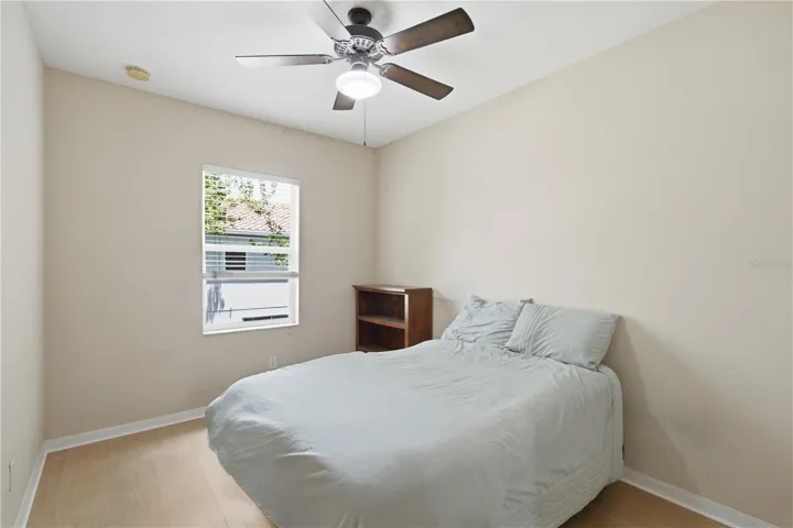 Bedroom 2 with brand new vinyl flooring