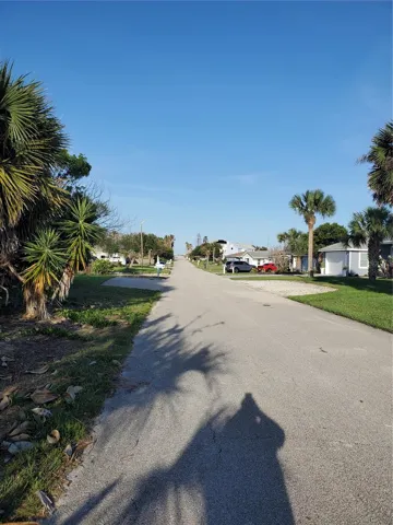 View from front yard to beach.