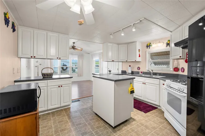 Kitchen has nice center island.