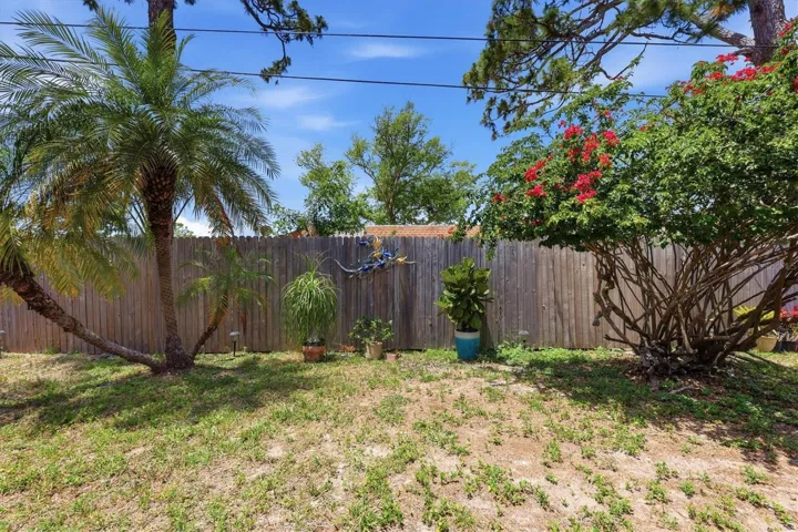 Fenced in Back Yard