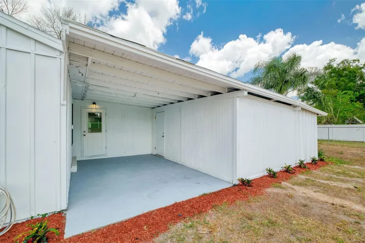 Covered Side Porch